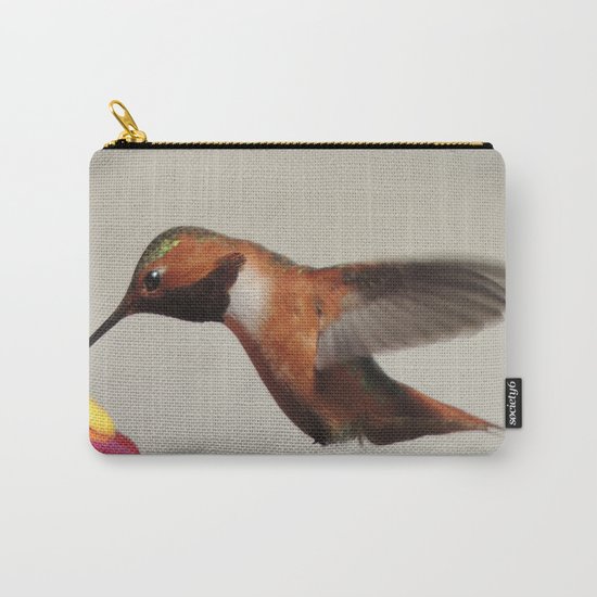 Rufous in for a Quick Lunch Carry-All Pouch