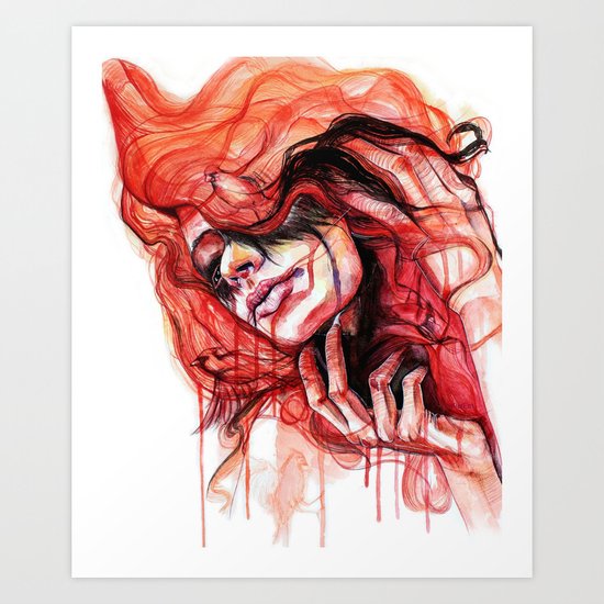Metamorphosis-cardinal bird Art Print