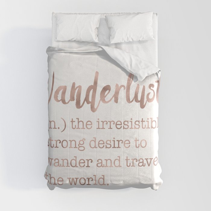 Wanderlust definition Comforter