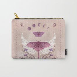 Luna and Emerald - Vintage Pink Carry-All Pouch
