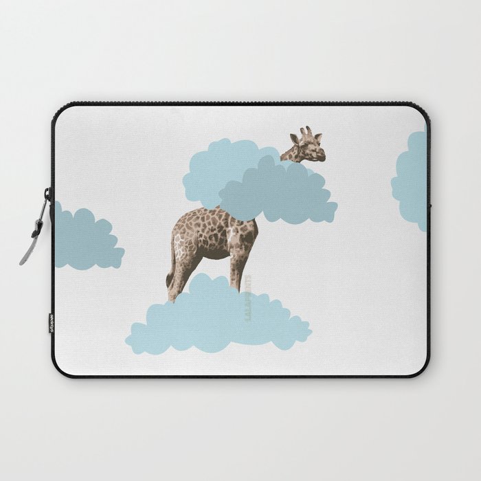 Giraff in the clouds . Joy in the clouds collection Laptop Sleeve