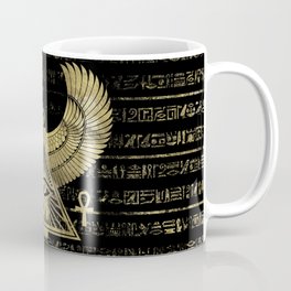 Egyptian Eye of Horus - Wadjet Gold and Black Mug