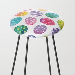 Watercolour Easter egg Pattern Counter Stool