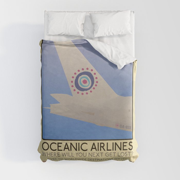 Silver Screen Tourism: OCEANIC AIRLINES / LOST Duvet Cover