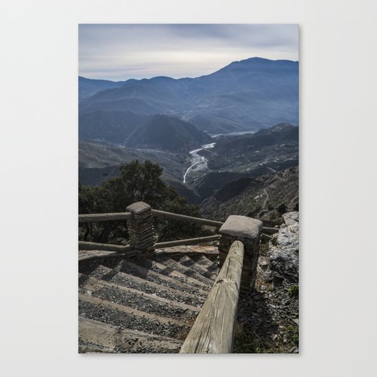 A view to the valley Canvas Print