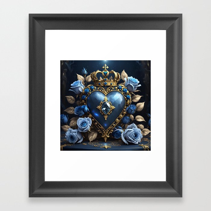 Royal heart 2 Framed Art Print