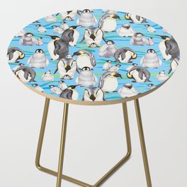 Joyful Penguins family - blue Side Table