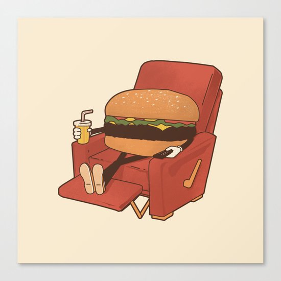 Lunch Break. Canvas Print