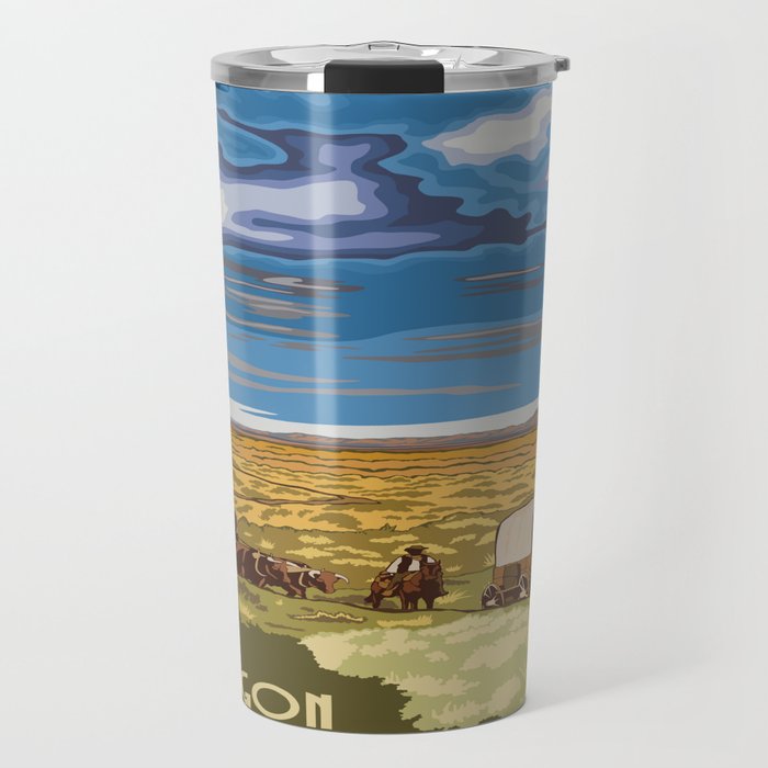 Vintage poster - The Oregon Trail Travel Mug