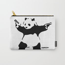 Banksy Panda with Guns Carry-All Pouch