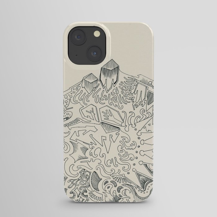 Psychedelic Bunny Mountain iPhone Case