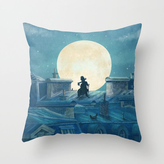 Rooftoppers Throw Pillow