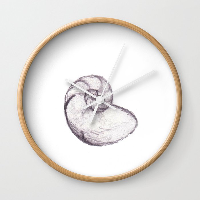 Nautilus Sketch Wall Clock