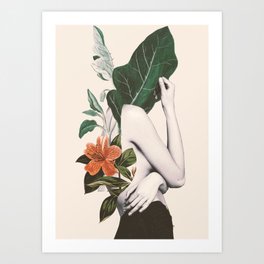 natural beauty-collage 2 Art Print