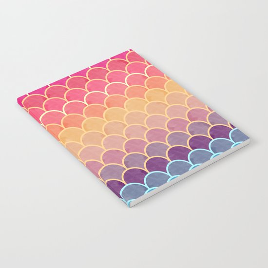 Watercolor Lovely Pattern VVIV Notebook