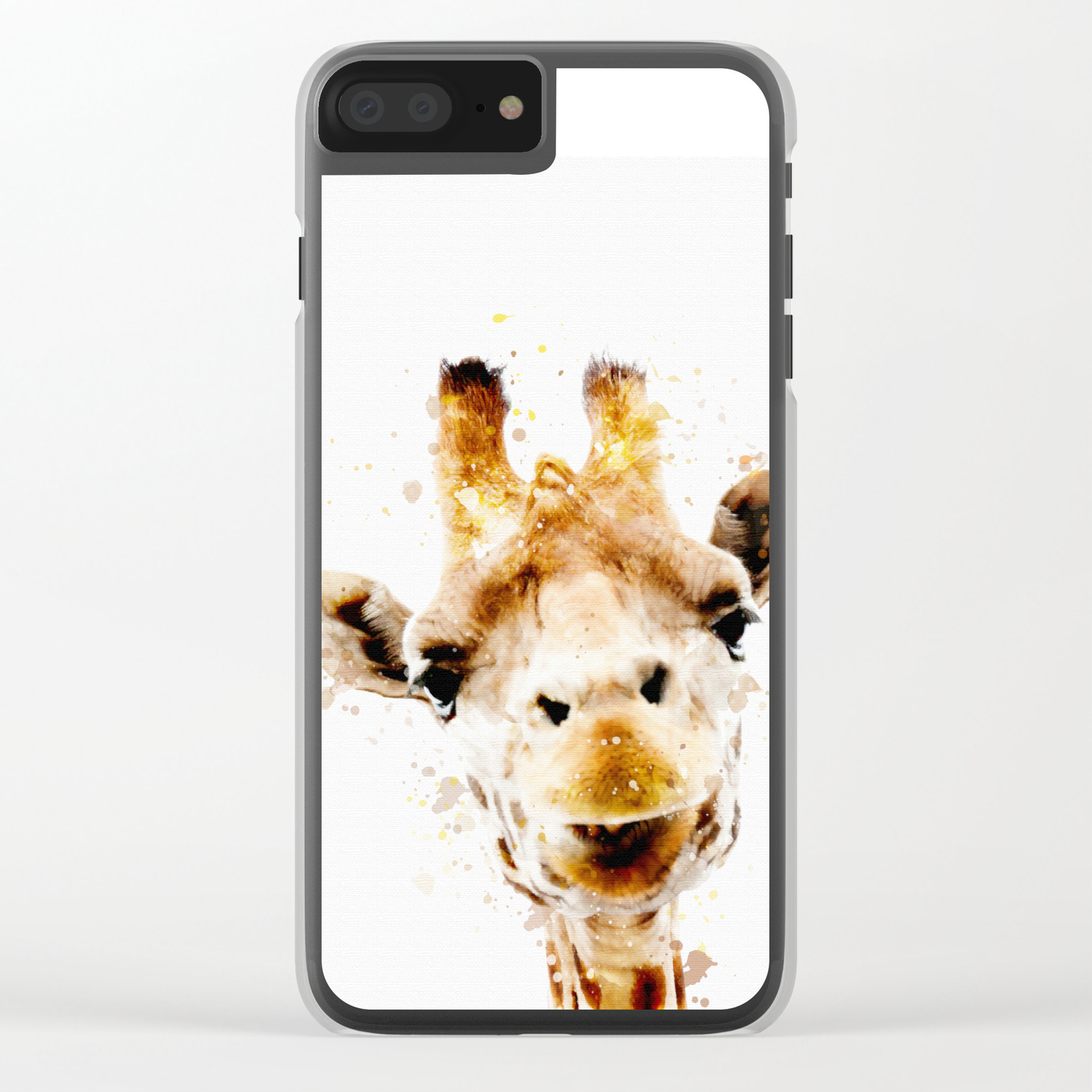 Giraffe Watercolor Art Print Safari Animals Nursery Decoration