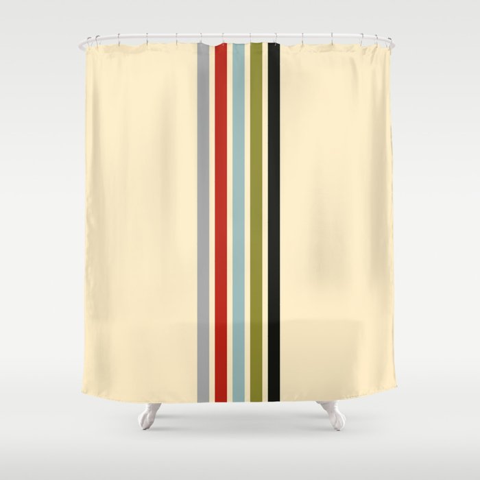 Racing Stripes Shower Curtain