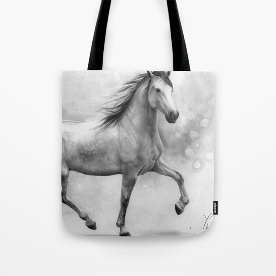 Horse II - pencil drawing Tote Bag