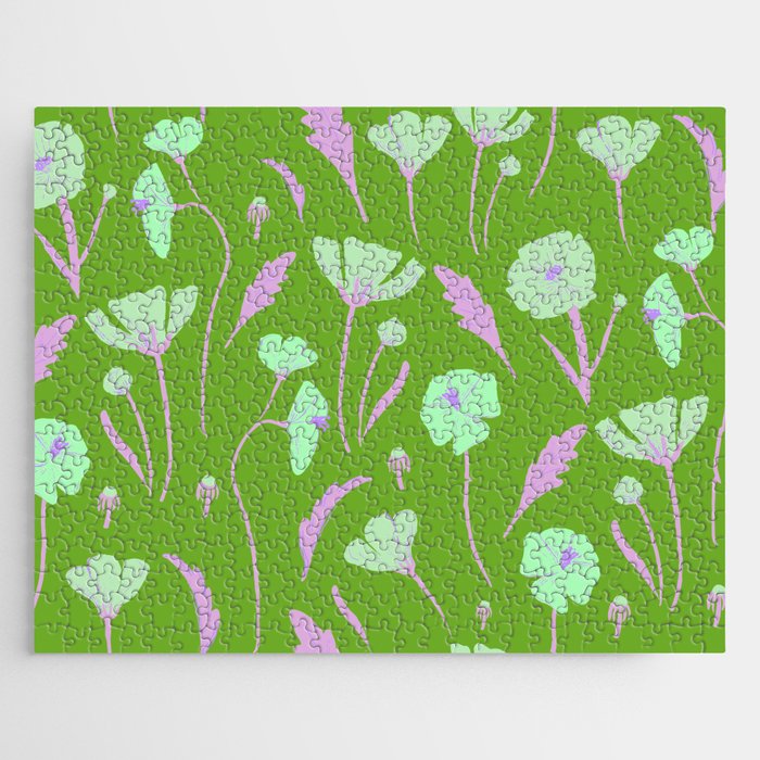 Be Your Own Green Flower Garden Jigsaw Puzzle