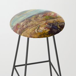 The Ohio River from Eden Park by Louis Charles Vogt Bar Stool