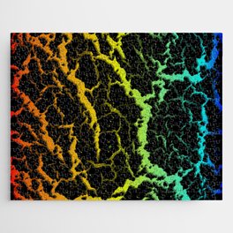 Cracked Space Lava - Heat ROYCB Jigsaw Puzzle