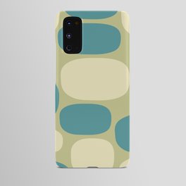 Modernist Spots 261 Modernist Spots 261 Turquoise Green and Beige Android Case