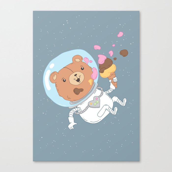 Space Bear Canvas Print