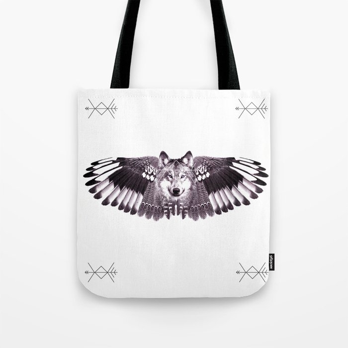 Spirit Wolf Tote Bag