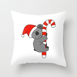 Christmas Koala Throw Pillow