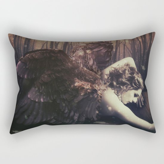 Forest Angel Rectangular Pillow