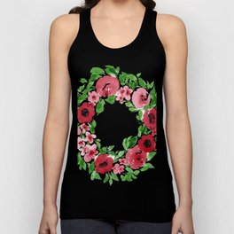 a rush of red florals Tank Top