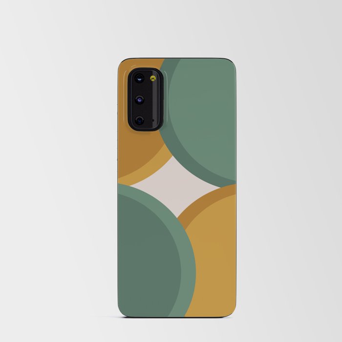 Abstract Mid-Century Modern Semi-Circles Android Card Case