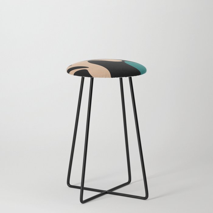 5 Abstract Shapes  211224 Counter Stool