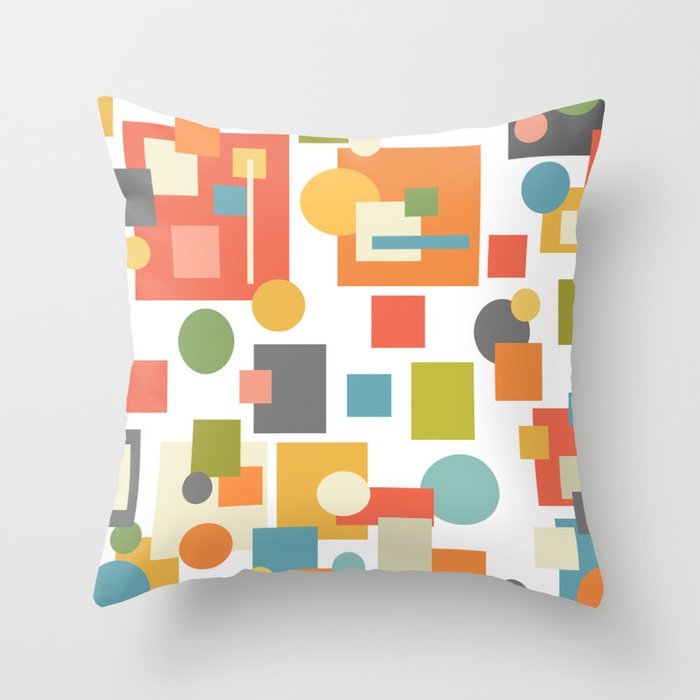 Multi Geometric Pattern Throw Pillow
