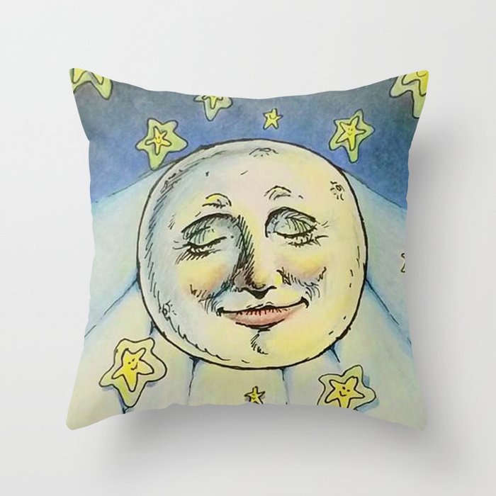 Moon Pillow Throw Pillow