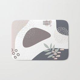 Abstract hand drawn watercolor illustration Bath Mat