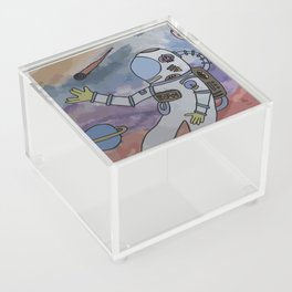 Peace Out, Astronaut! Acrylic Box