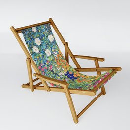 Gustav Klimt Flower Garden 2 Sling Chair