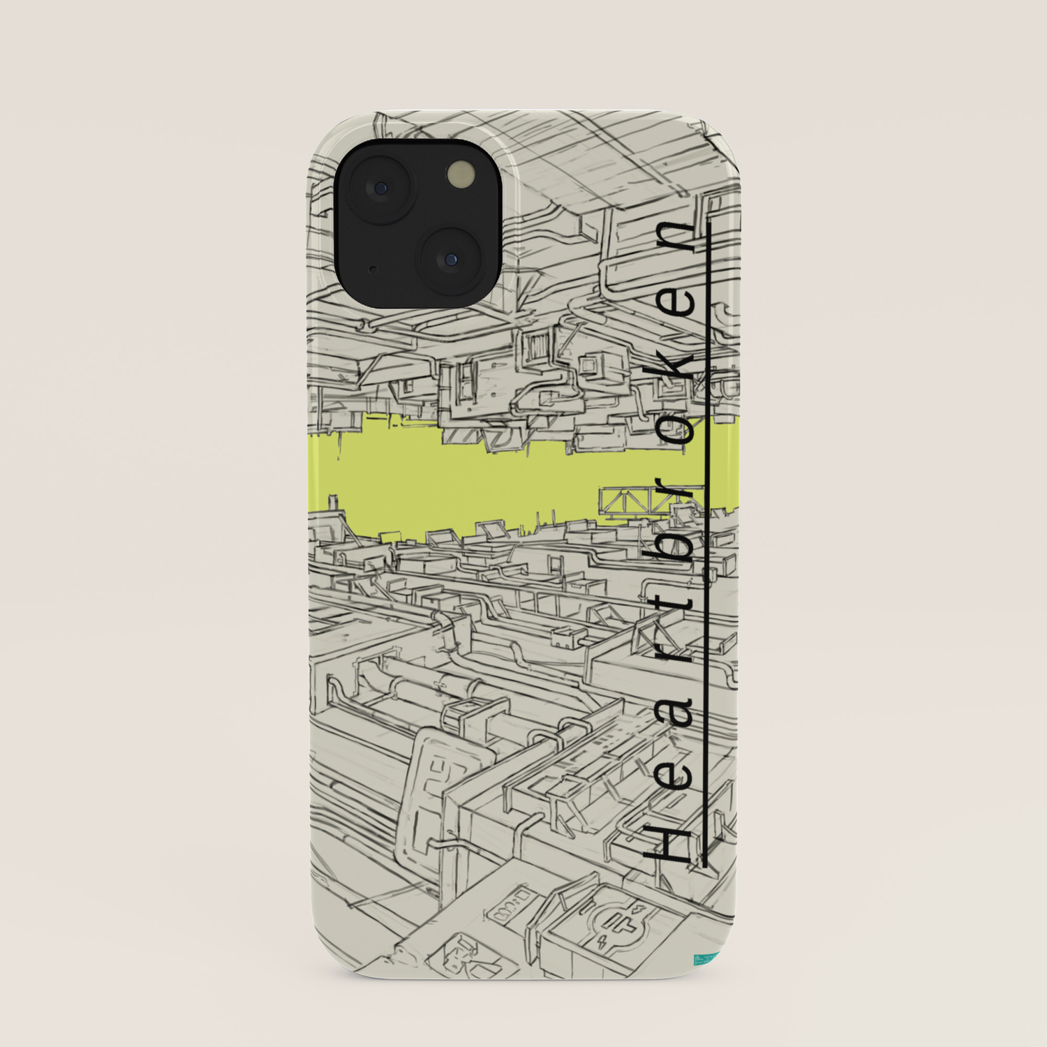Heartbroken City Alley Anime Style Drawing Iphone Case By Cretro Society6