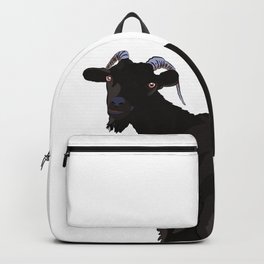 Funny goat looking at you Backpack