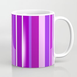 violet and dark magenta colored stripes Coffee Mug