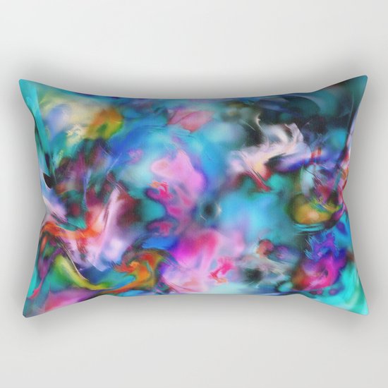 Flowers Scattered by Wind Rectangular Pillow