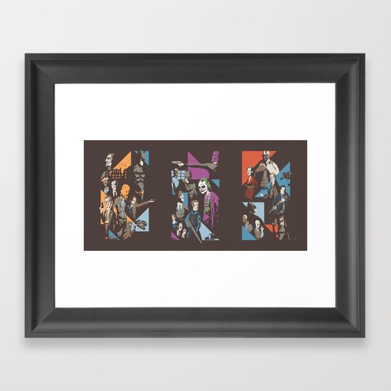 Fear - Chaos - Pain Framed Art Print