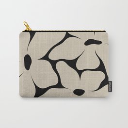 Vanilla Flower black Carry-All Pouch