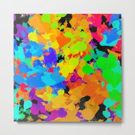 Splattered Rainbow - Splatter Art - Chaos Metal Print | Digitalart, Rainbows, Splatteredpaintart, Abstractsplatter, Rainbow, Digital, Paintsplatter, Splatterart, Neonabstractart, Painting 