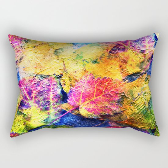 Fall Leave Abstract Rectangular Pillow