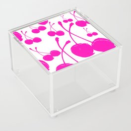 Pink neon Cherry Acrylic Box