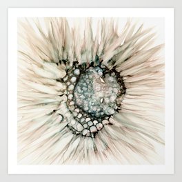 Radiant Dandelion Abstract Flower Art Print
