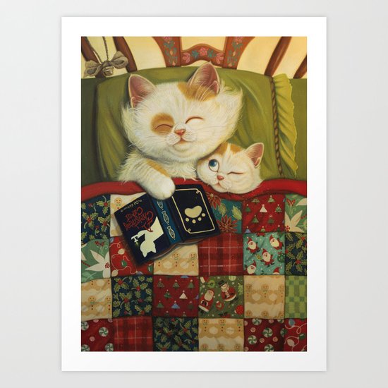 The cozy moment Art Print
