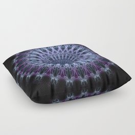 Pastel blue mandala Floor Pillow